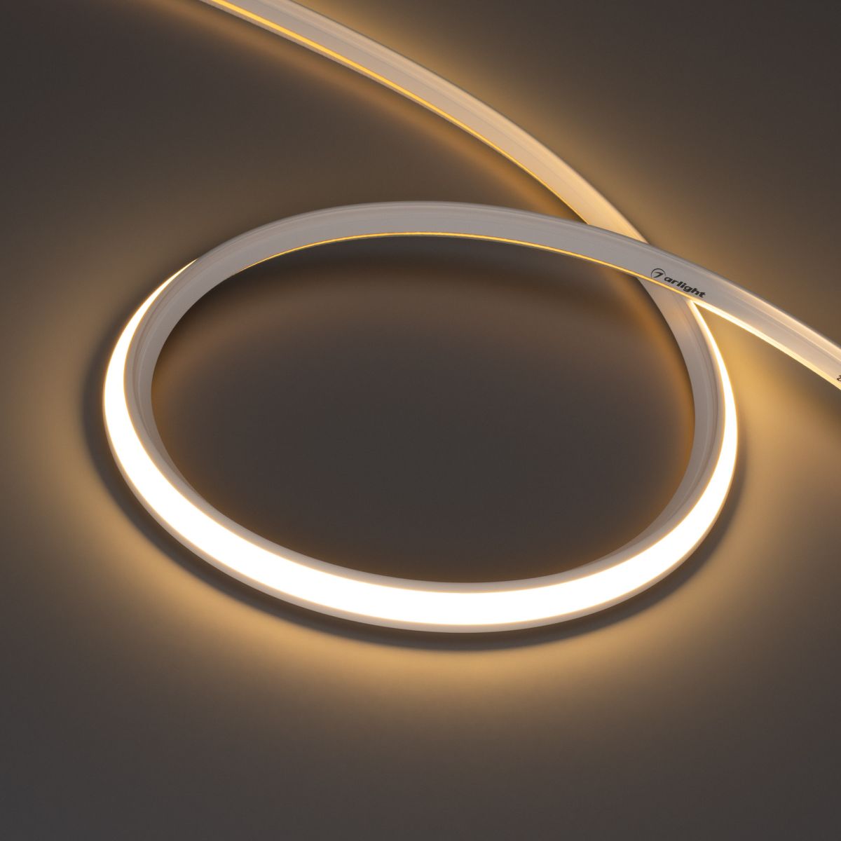 Светодиодная лента герметичная Arlight MOONLIGHT-3D-T-X544-10x10mm 24V Warm3000 (8 W/m, IP67, 5m, wire x1) (Вывод боковой) 055192