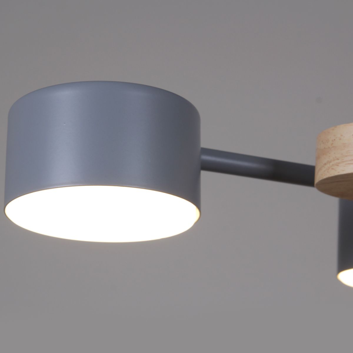 Потолочная люстра Reluce 03758-0.3-10 GREY+WOOD GX53