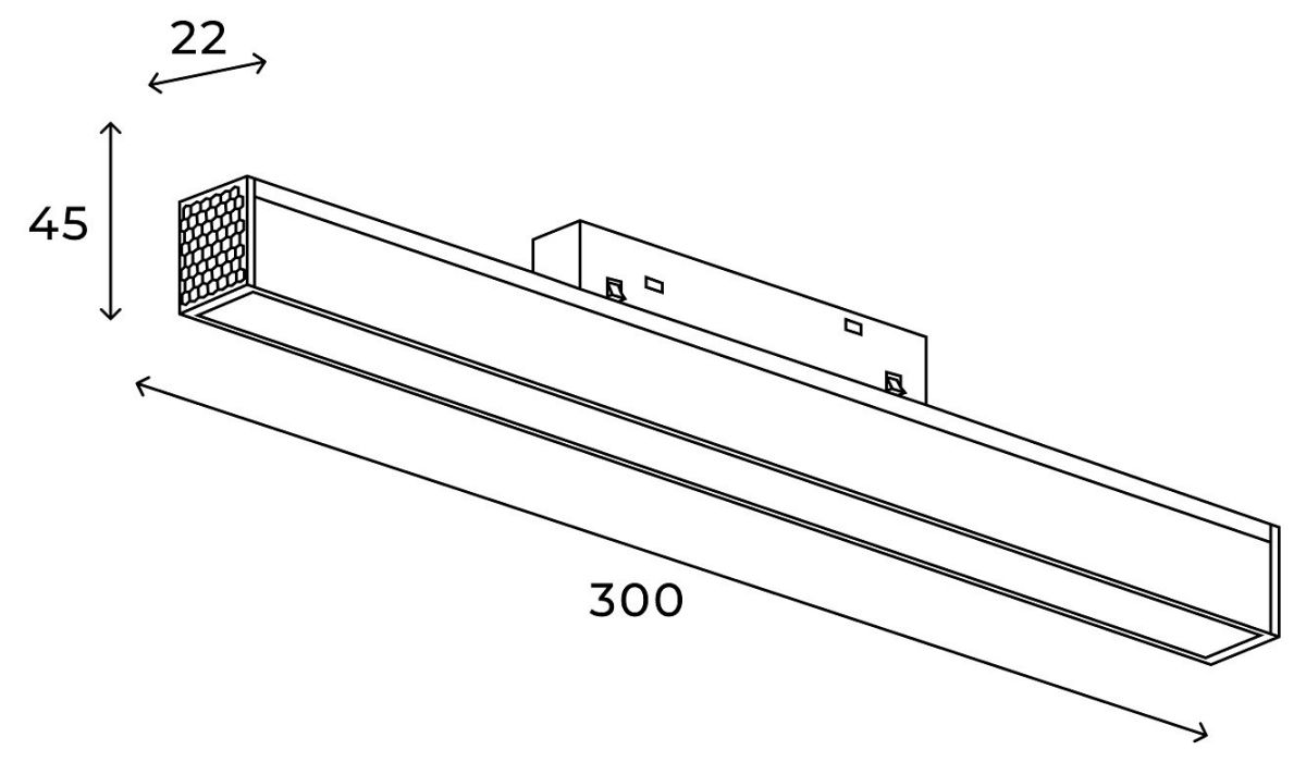 Трековый магнитный светильник Hesby Lighting ElDeko HSBL_0150