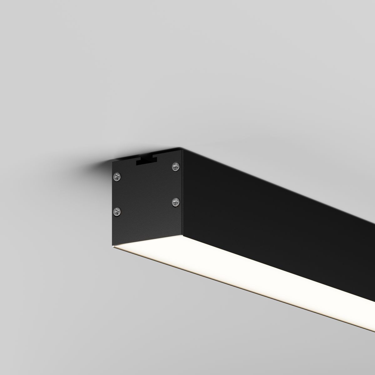 Линейный накладной светильник Maytoni Technical 4000K 35x35 (Черный, 1 м) LL311012