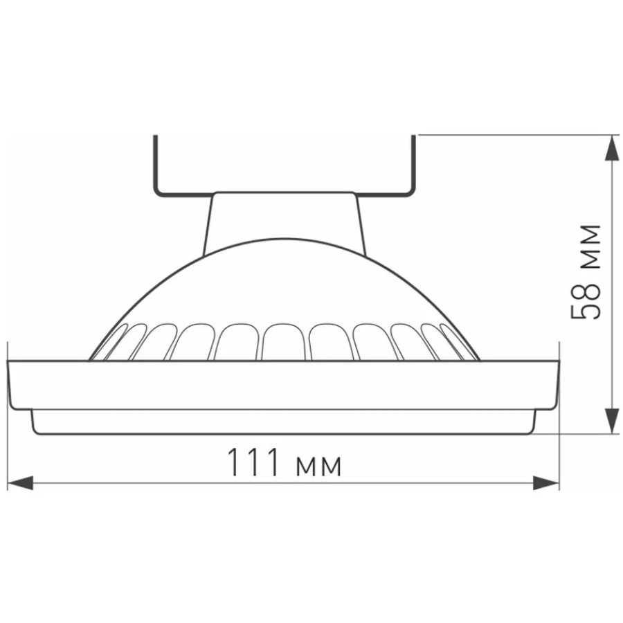 Лампа светодиодная Arlight G53 15W 4000K прозрачная AR111-Unit-G53-15W- Day4000 026886