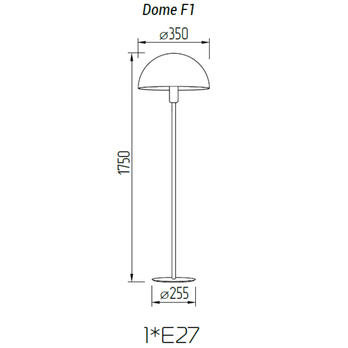 Торшер TopDecor Dome F1 10 R