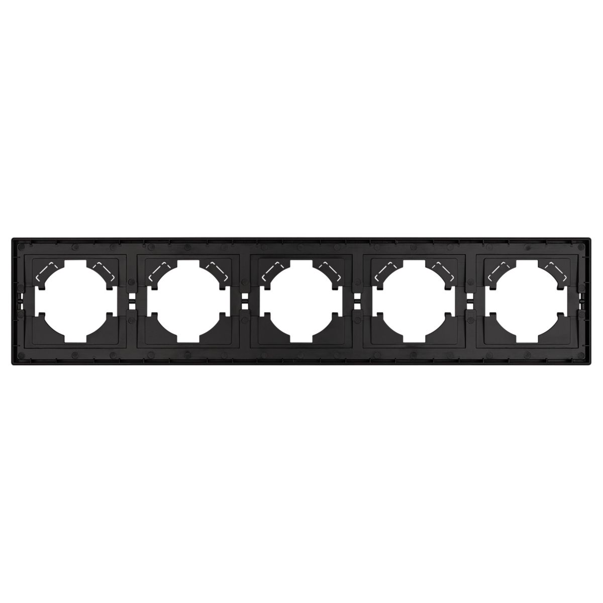 Рамка пластиковая на 5 постов Arlight FRM-TENDO-SFPL-5-BK 054657