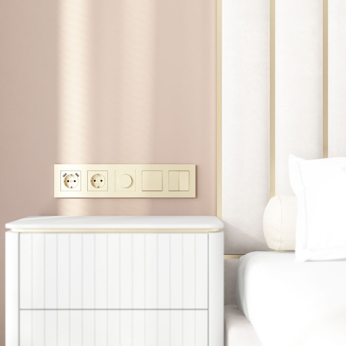 Рамка на 5 постов Werkel Slab (шампань софт) W0052911 4690389218460 a071627