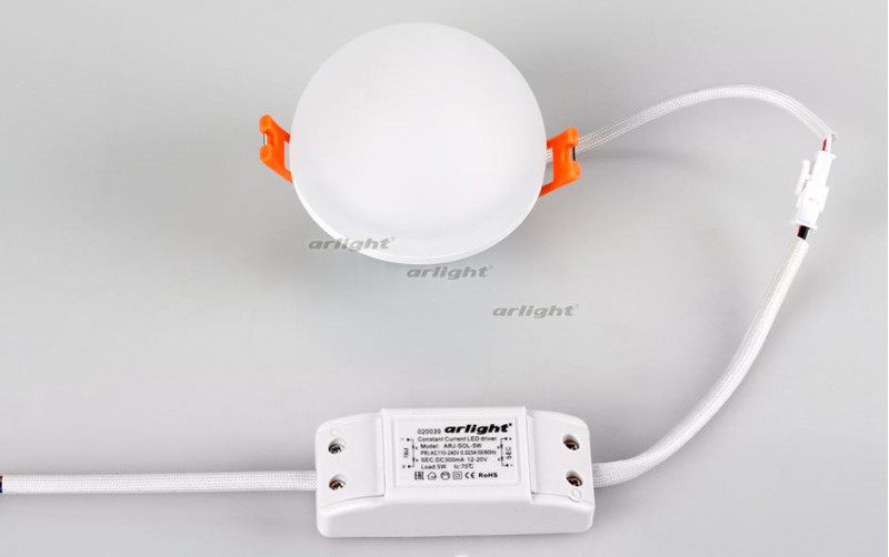 Встраиваемый светильник Arlight LTD-80R-Opal-Sphere 5W White 020813
