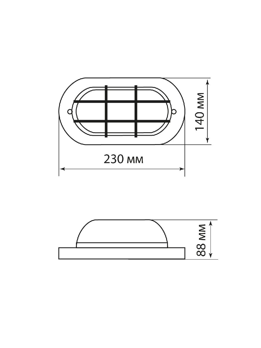 Настенно-потолочный светильник TDM Electric НПБ1402 SQ0303-0436