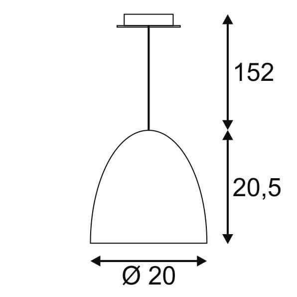 Подвесной светильник SLV Para Cone 20 133001