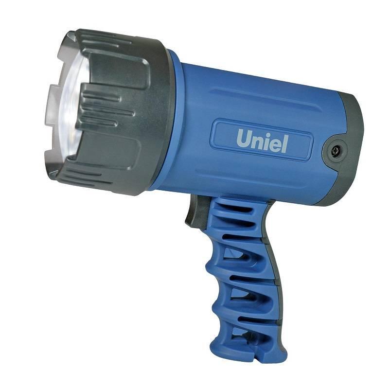 Фонарь-прожектор светодиодный (03488) Uniel аккумуляторный 150 лм S-SL010-BA Blue
