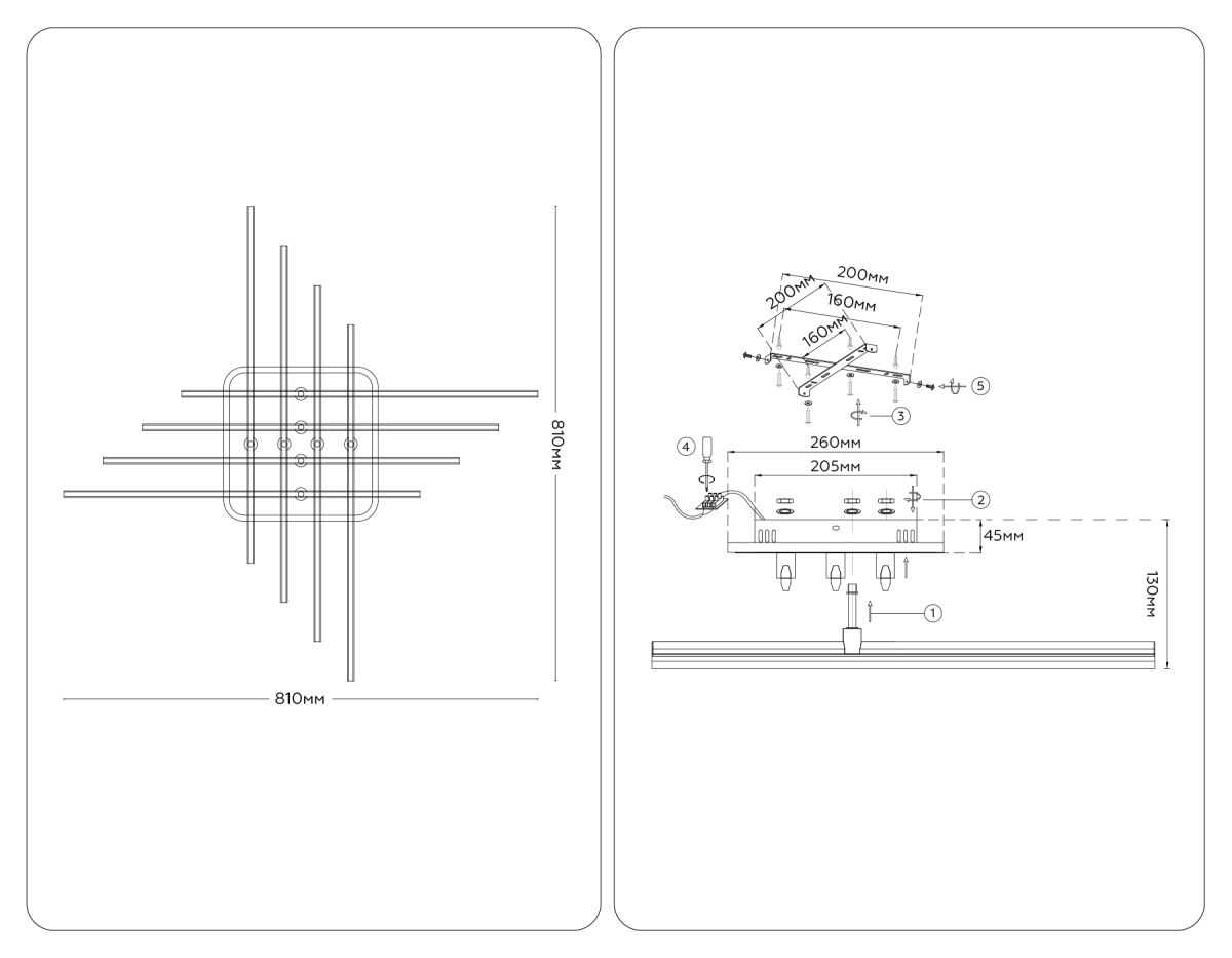 Потолочный светильник Ambrella Light Comfort LineTech FL6262