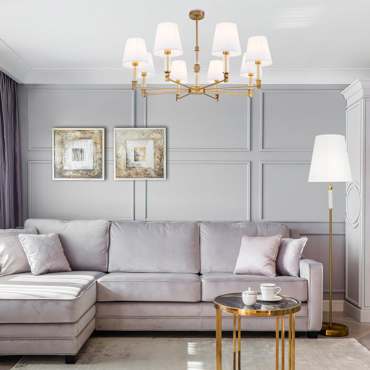 Люстра на штанге Eurosvet Conso 60145/8 латунь Smart a061951