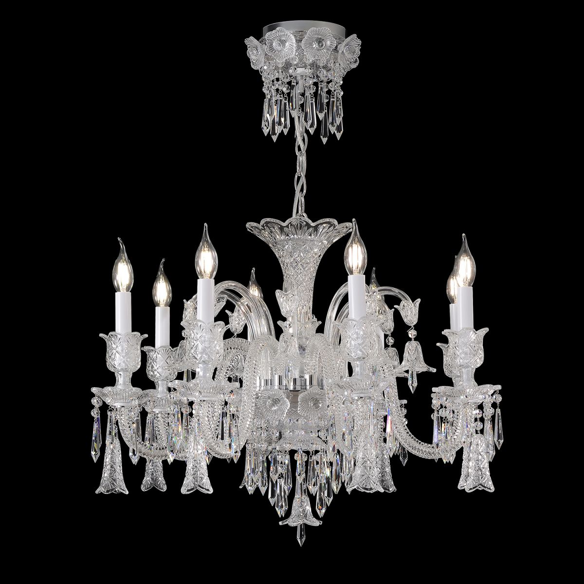 Подвесная люстра Crystal Lux VERSAILLES SP8 CHROME