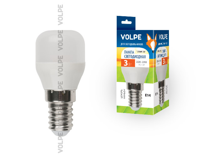Лампа светодиодная (UL-00000178) Volpe E14 3W 3000K матовая LED-Y27-3W/WW/E14/FR/Z