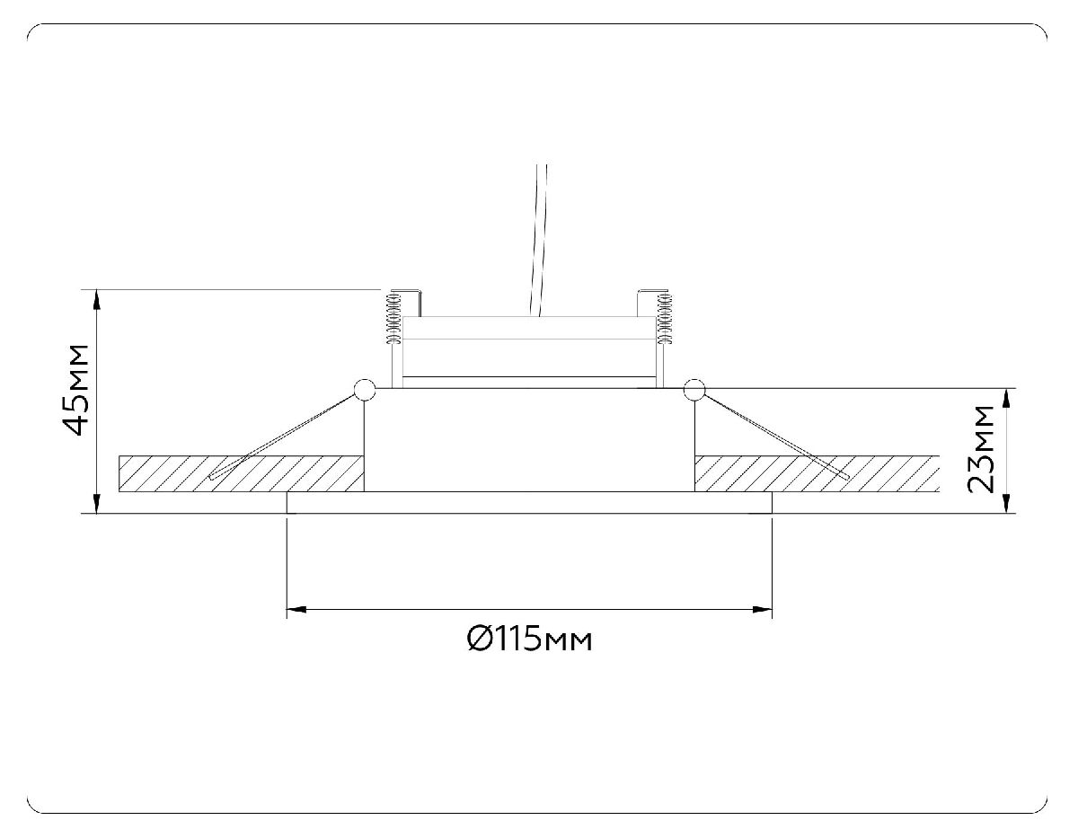 Встраиваемый светильник Ambrella Light GX Standard Tech Techno Spot TN51913