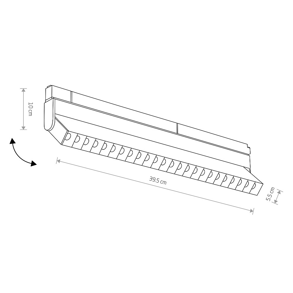 Трековый магнитный светильник Nowodvorski Focus Led Black 10645