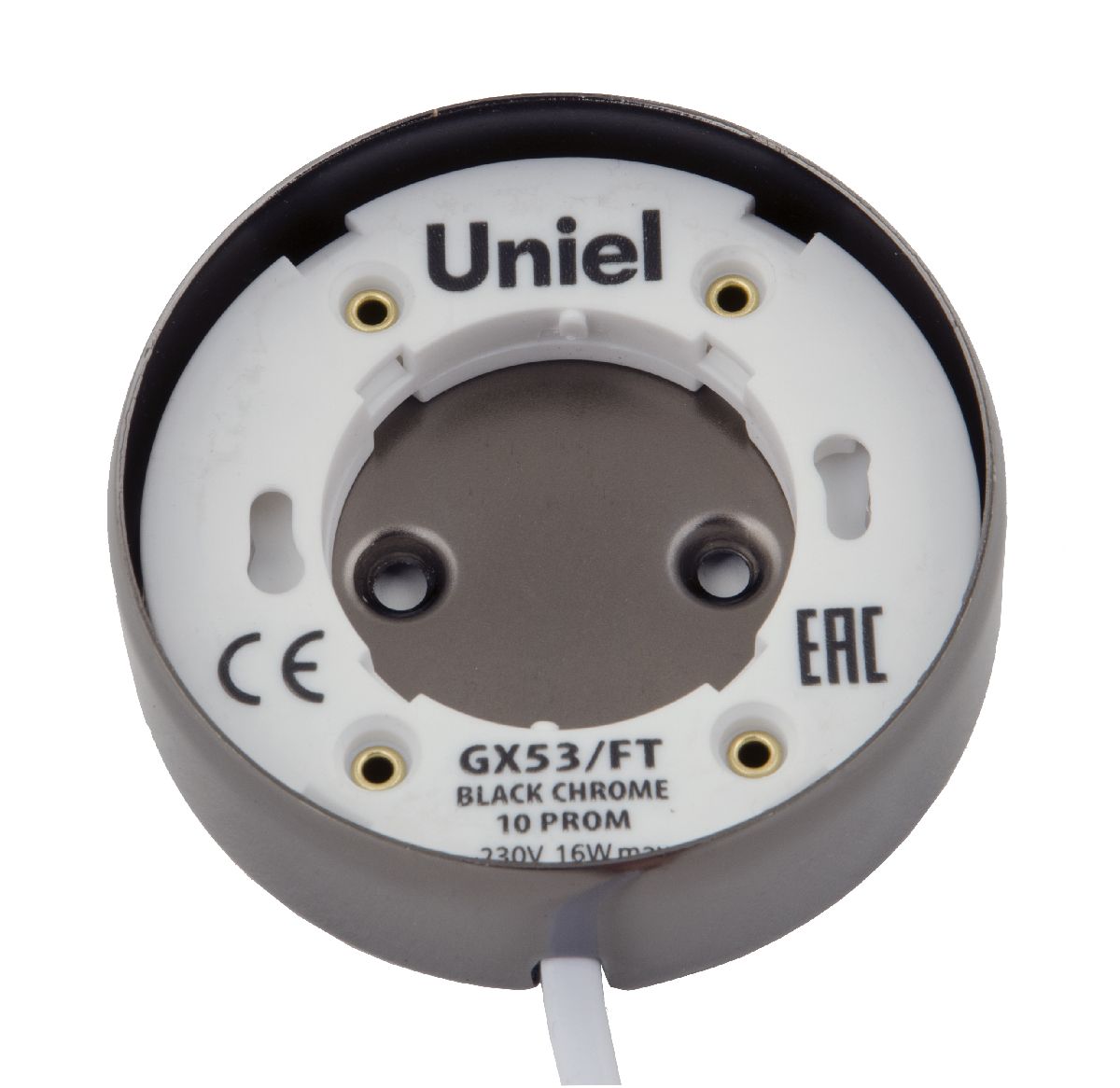Накладной светильник Uniel GX53/FT BLACK CHROME 10 PROM UL-00003735