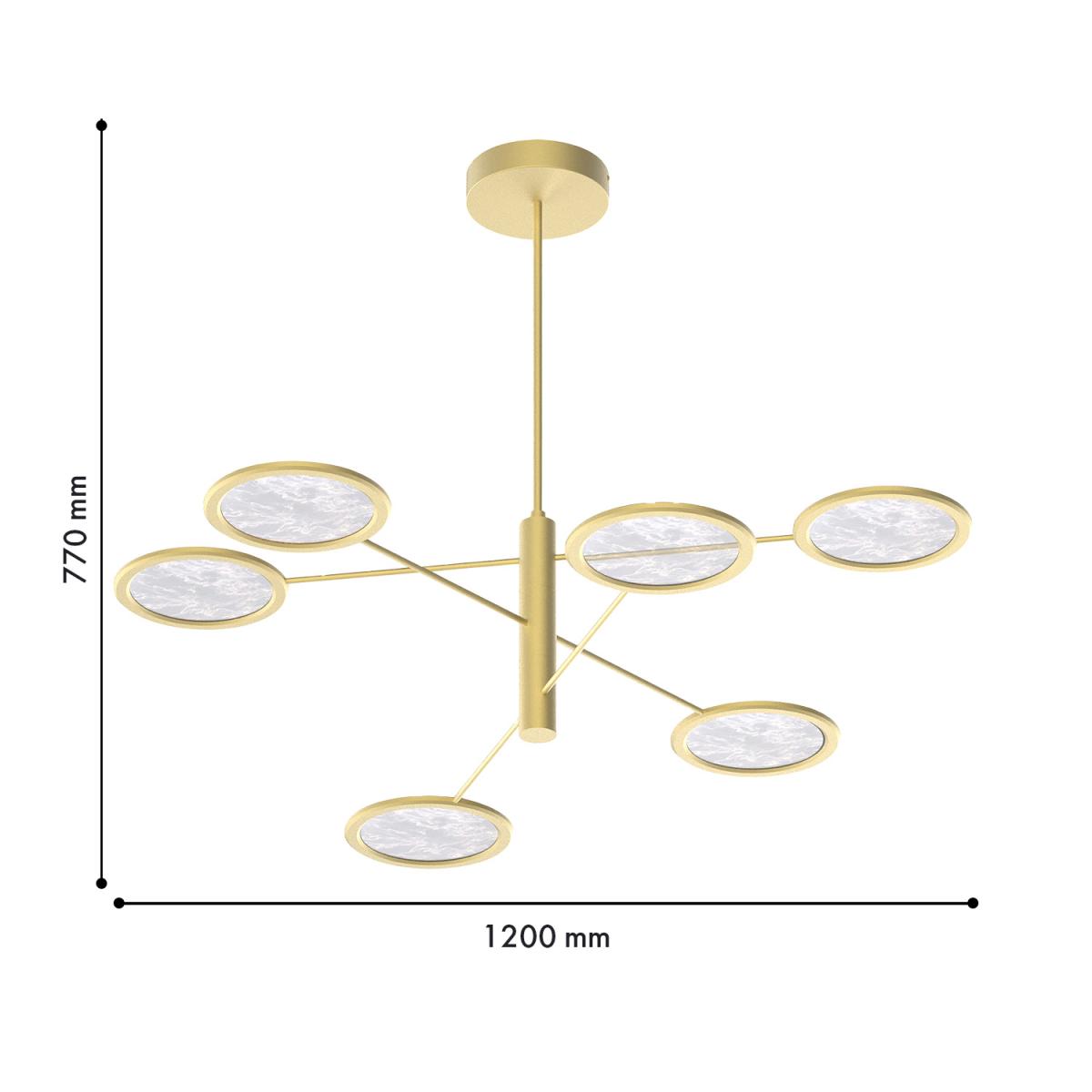 Люстра на штанге Favourite Imma 4374-6P
