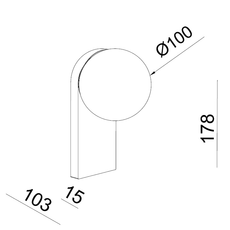 Настенный светильник Italline DE-317 bronze