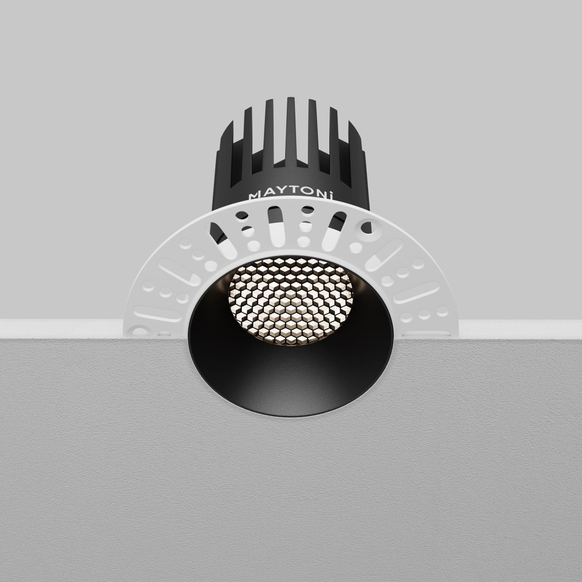 Встраиваемый светильник Maytoni Dip DL121-15W-4K-TRS-B в #REGION_NAME_DECLINE_PP#