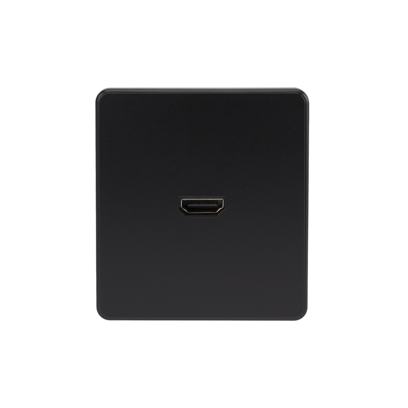 Розетка ROUND HDMI с/у оникс KRANZ KR-78-0730-3