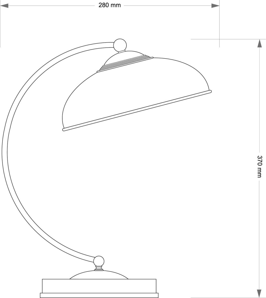 Настольная лампа бронза Kutek N N-LG-1 (P)