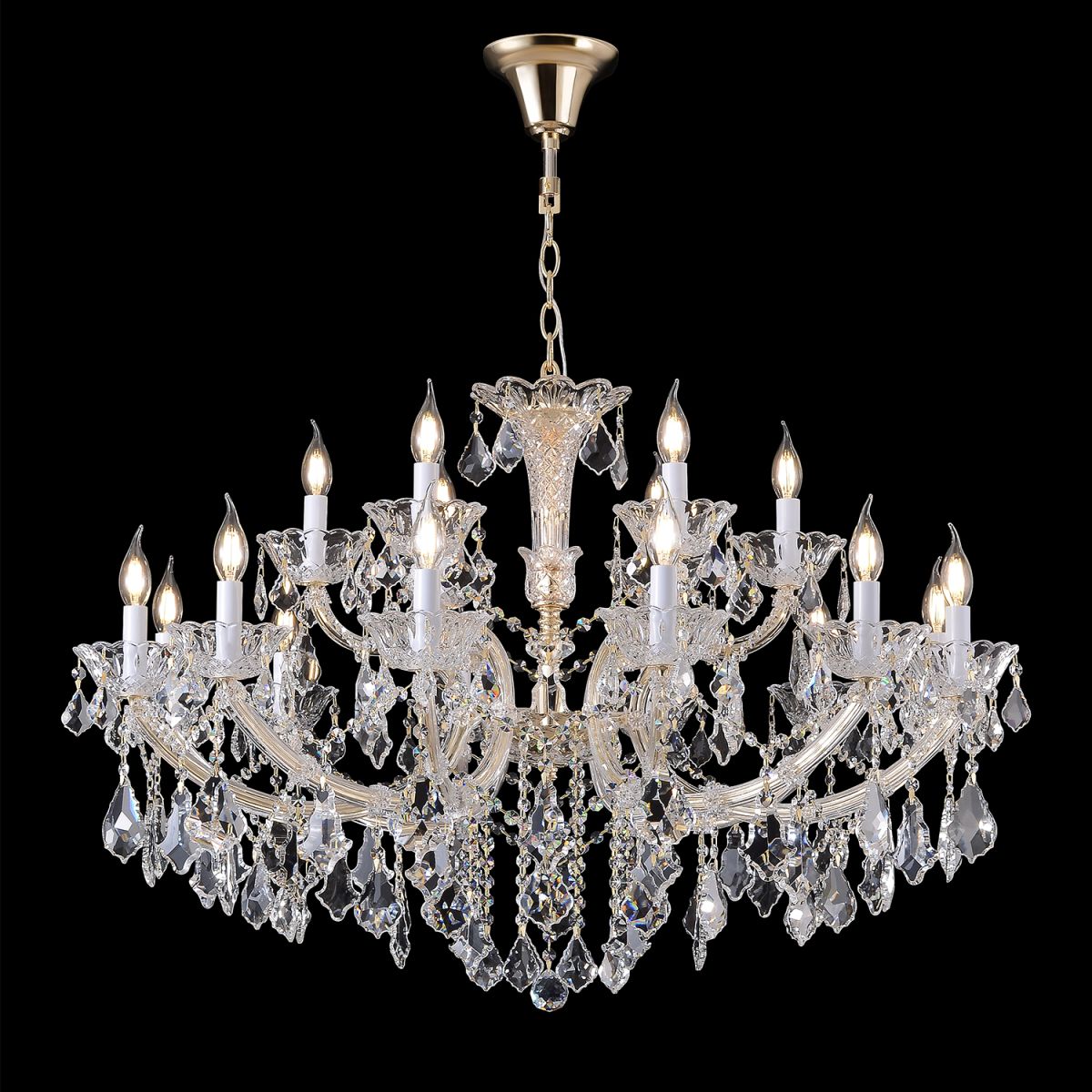 Подвесная люстра Crystal Lux CRISTELLE SP12+6 GOLD