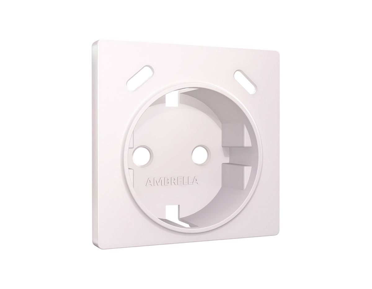 Лицевая панель Alfa (Жемчуг) для электрической розетки с/з со шторками 2USB C+C Quant Ambrella Volt AP2105