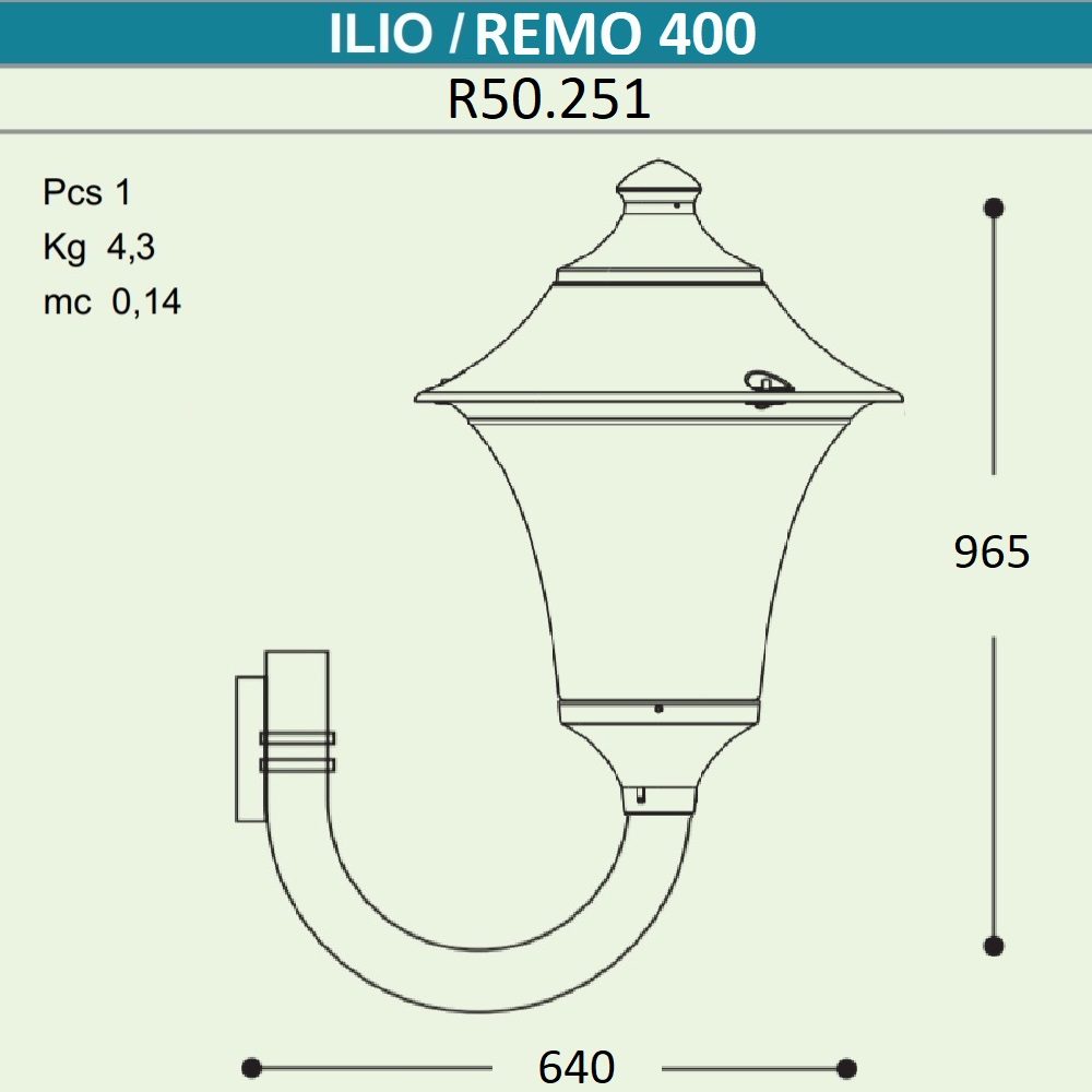 Уличный настенный светильник Fumagalli Remo R50.251.000.AXH27