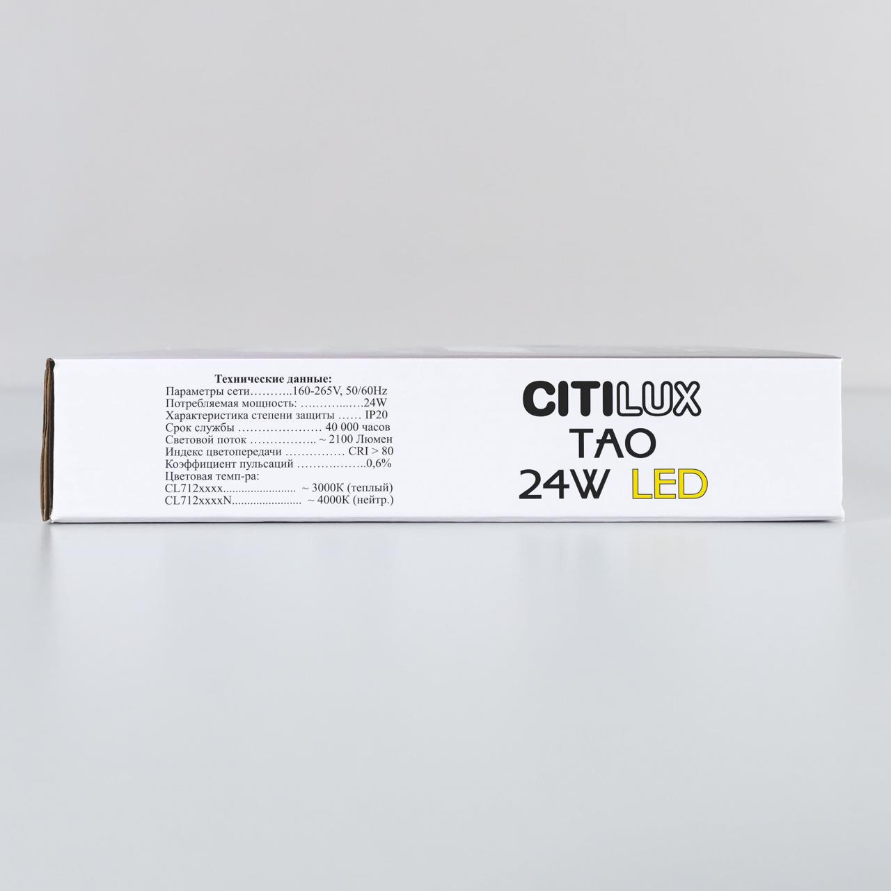 Накладной светодиодный светильник Citilux Тао CL712X242N в Москве