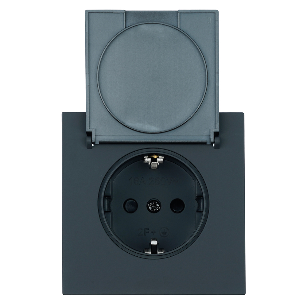 Розетка 1-местная Stekker 250В 16А Мия RST16-3112-05 50455