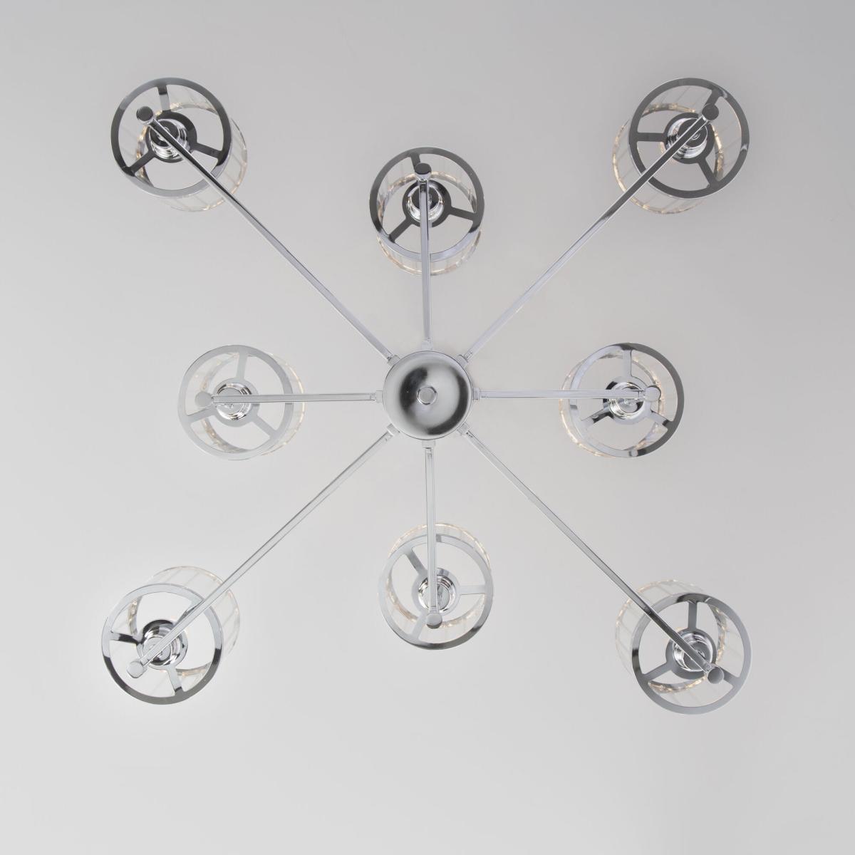 Люстра на штанге Eurosvet Inari 60144/8 хром Smart a061947