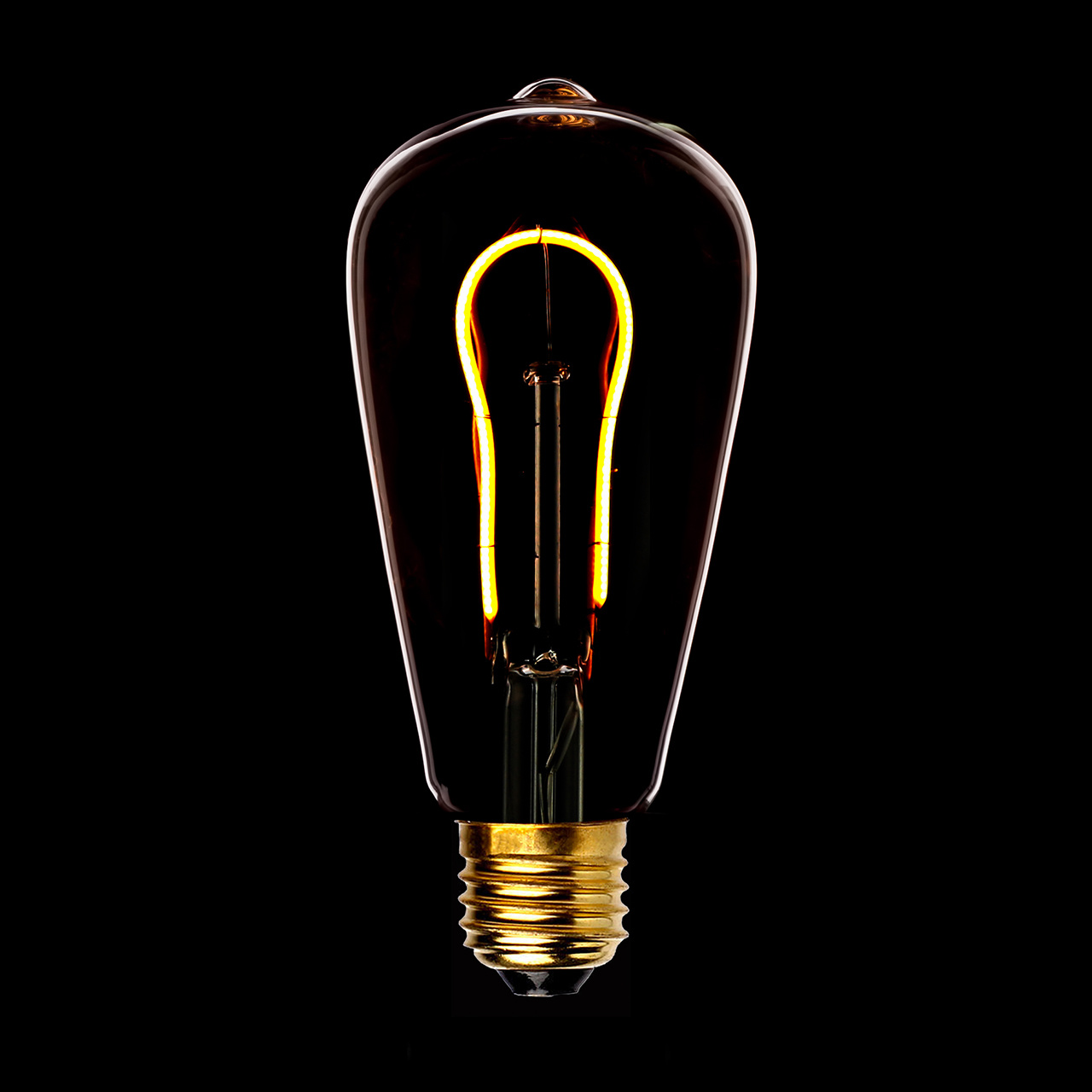Лампа светодиодная филаментная Sun Lumen E27 3W прозрачная 056-915