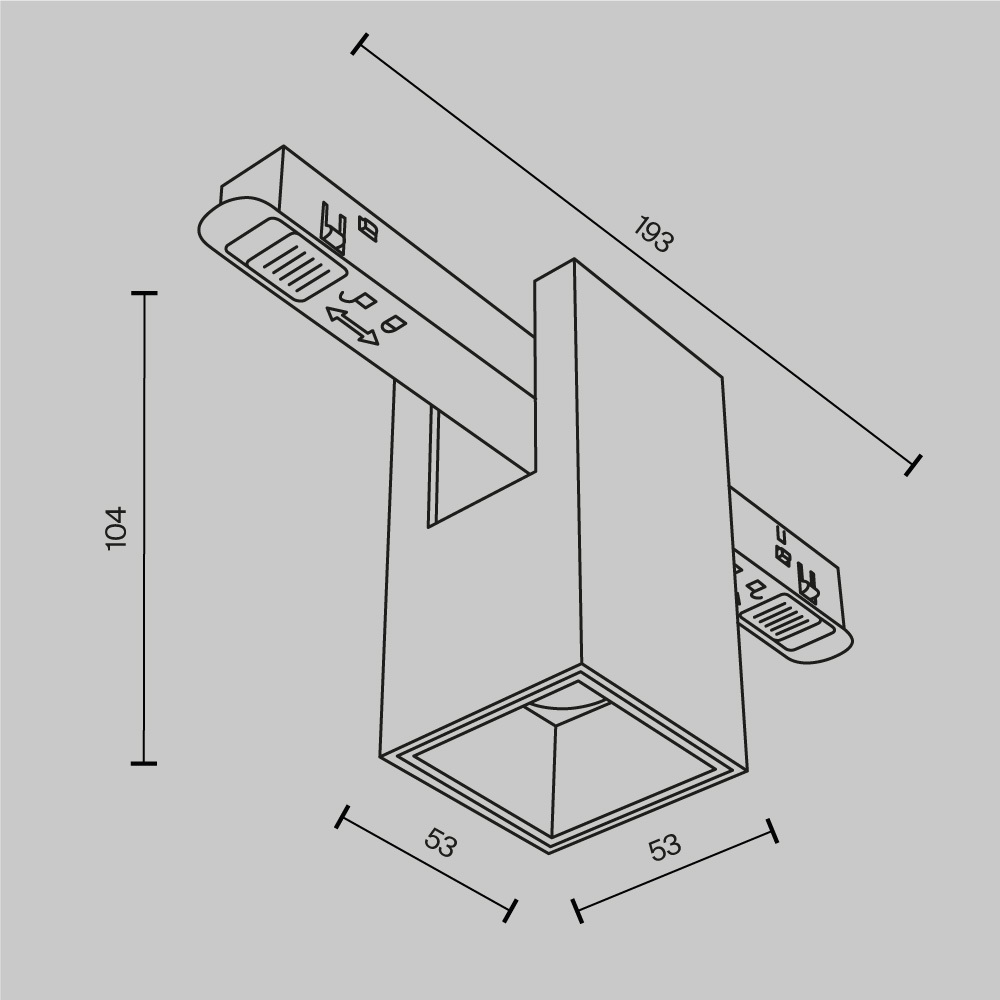 Трековый магнитный светильник Maytoni Alfa TR121-4-7W-DS-BS