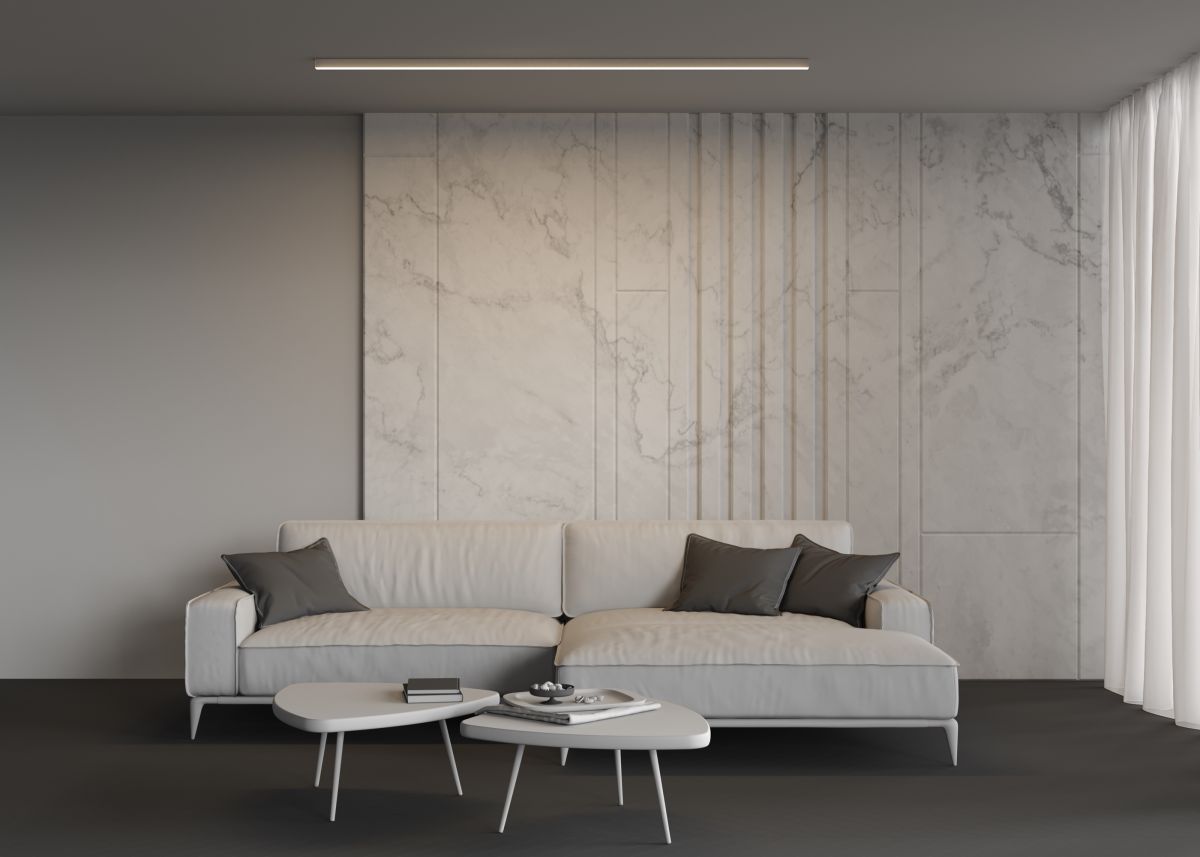 Линейный накладной светильник Maytoni Technical 3000K 35x35 (Серебро, 2 м) LL311007