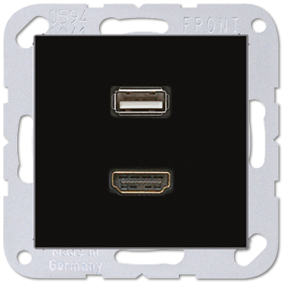 Розетка HDMI/USB Jung MAA1163SW