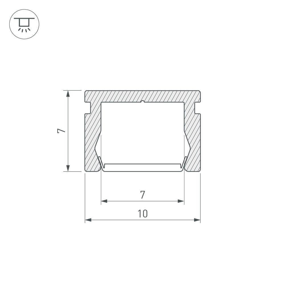 Профиль Arlight PIK-1007-2000 ANOD 023856 УЦ