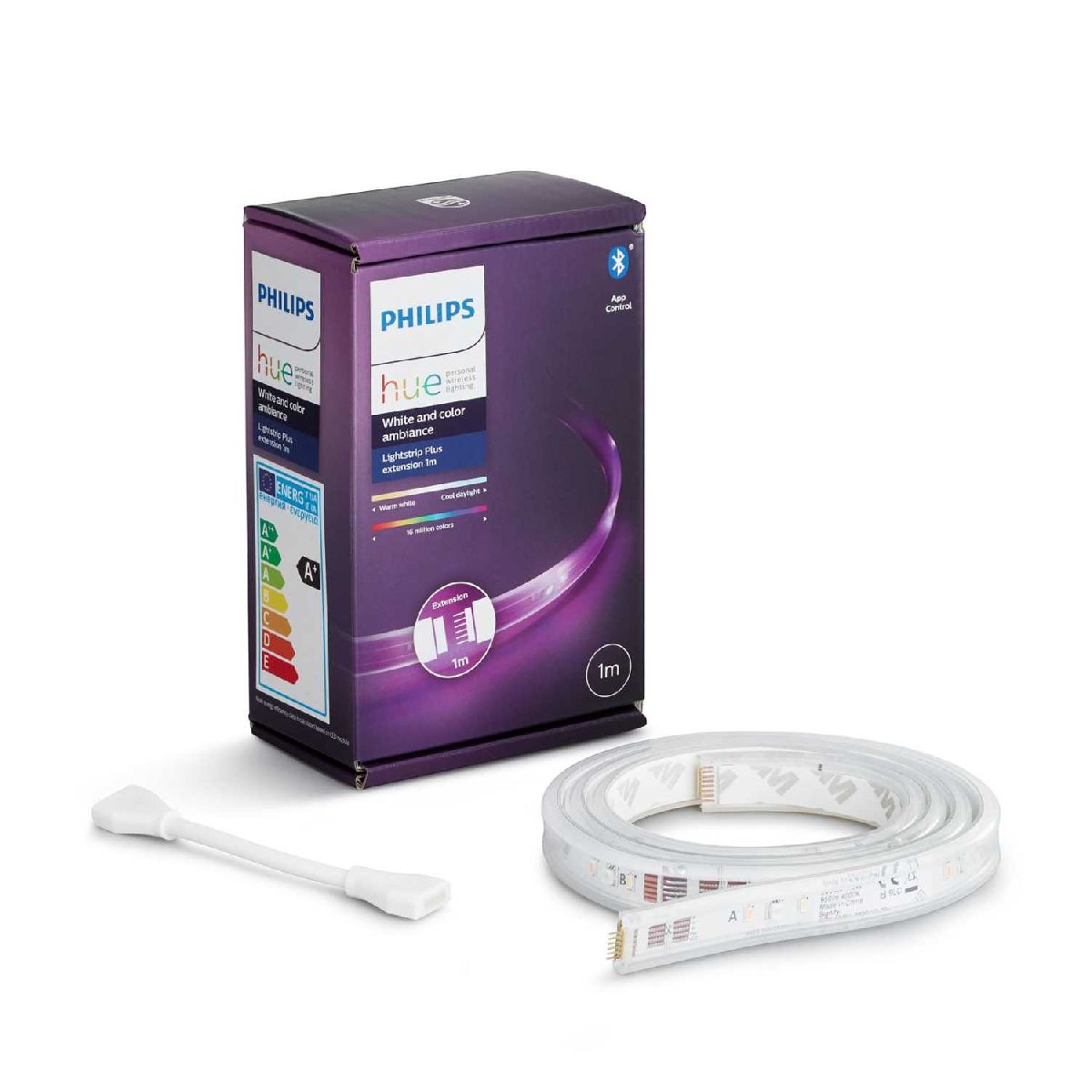 Умная светодиодная лента Philips Hue Lightstrip Plus 18Вт 1м 929002269210