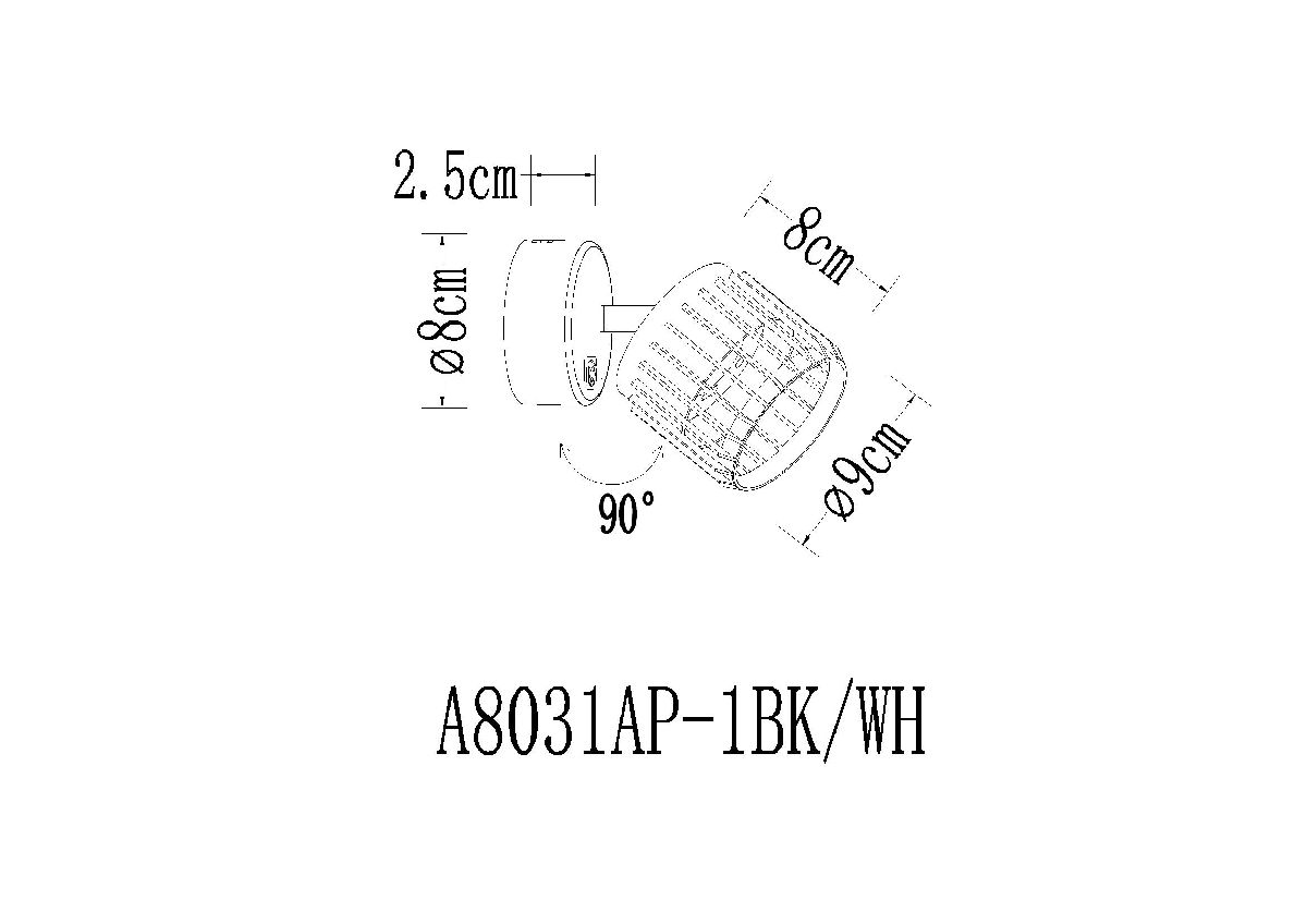 Спот Arte Lamp Atria A8031AP-1WH