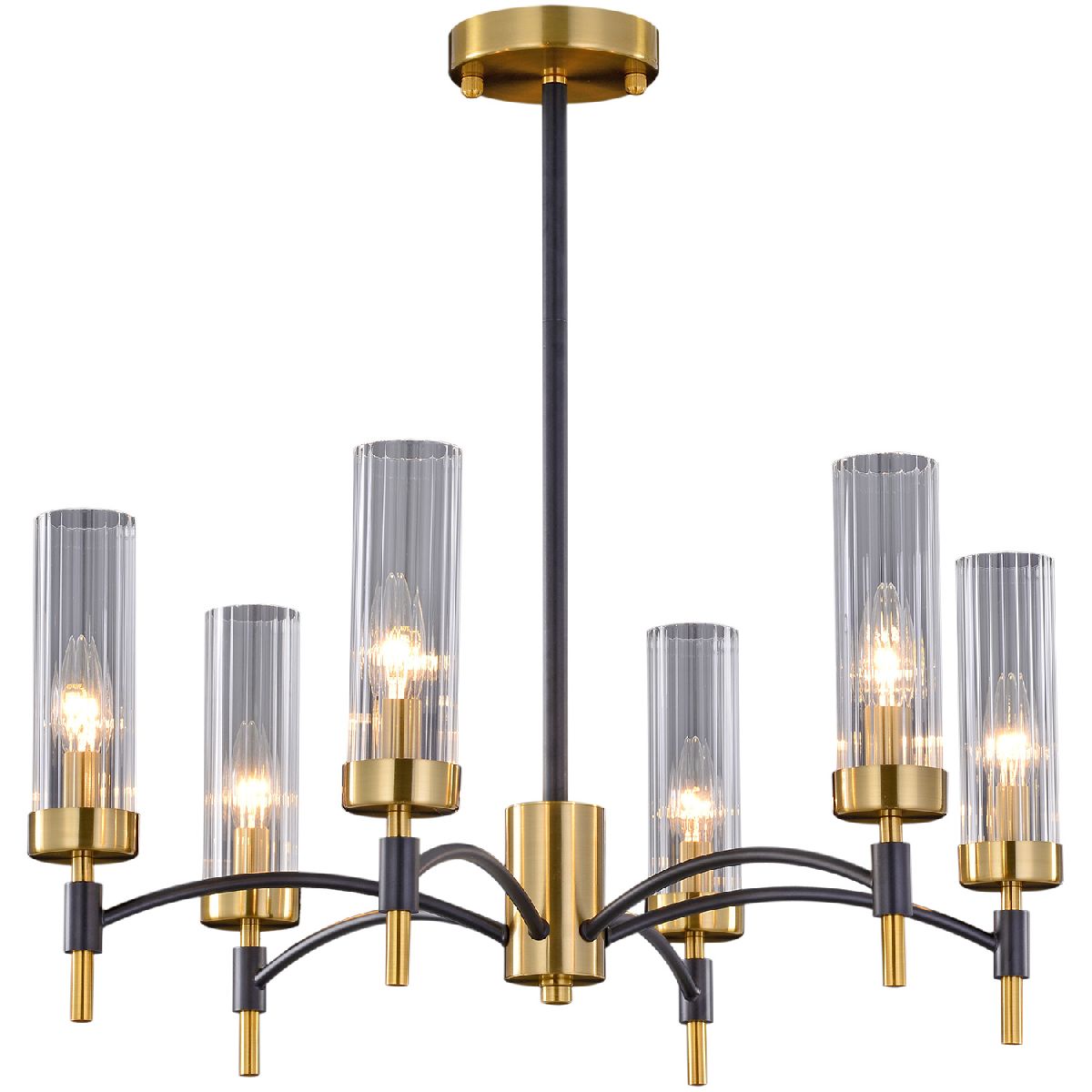 Люстра на штанге Illumico IL5177-6PLS-29 BRASS TUBO УЦ