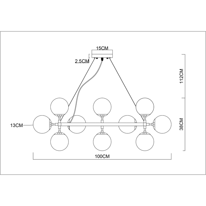 Подвесная люстра Arte Lamp A1664SP-25BK