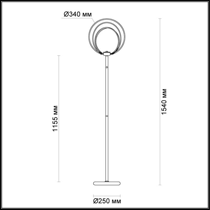 Торшер Odeon Light Alfi 4024/63FL