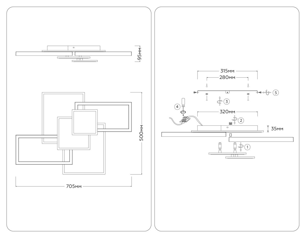 Потолочный светильник Ambrella Light Acrylica Disk FA1031
