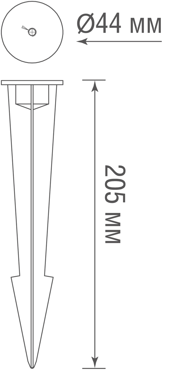 Основание пика для установки в грунт Donolux Eclipse Spike205DG1-2