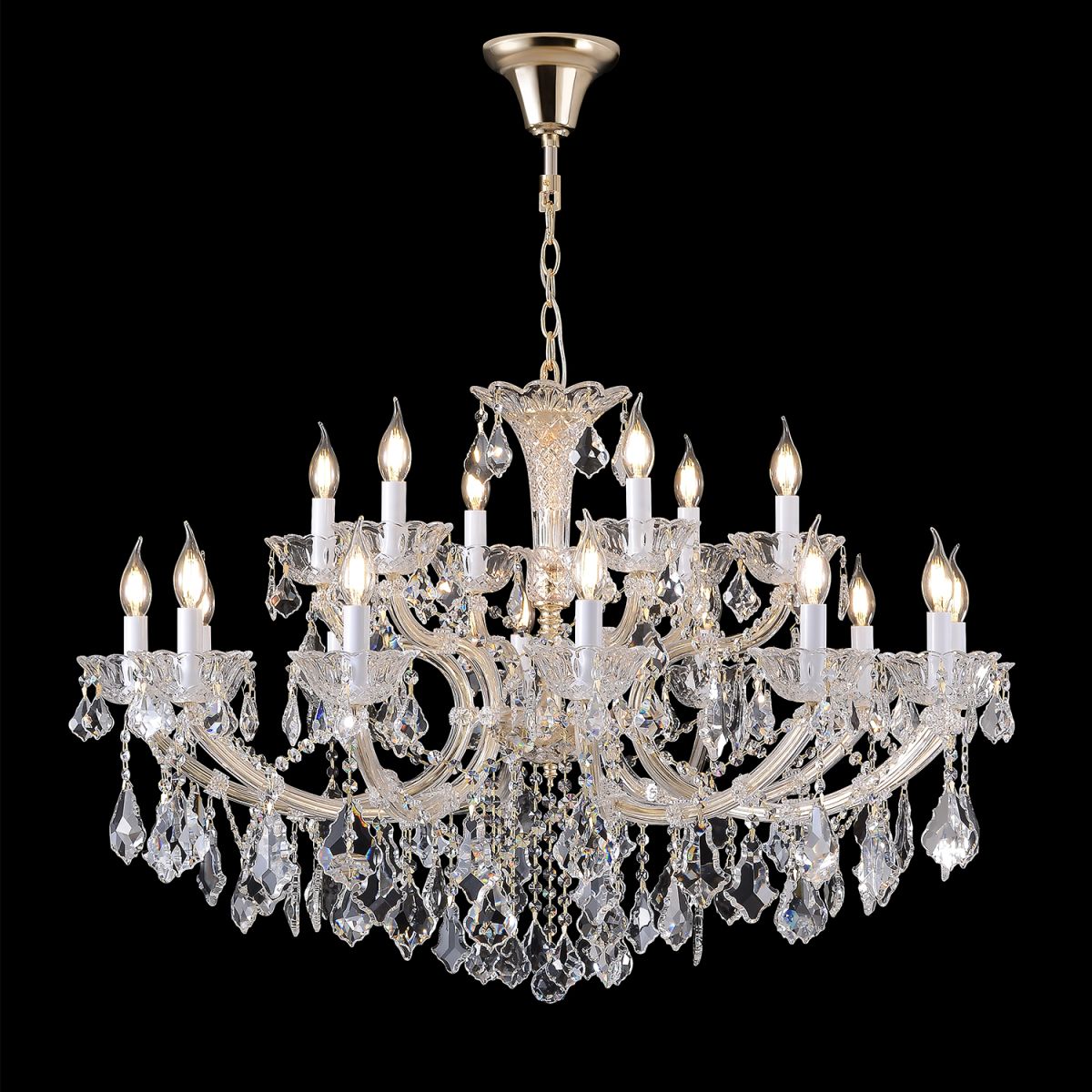 Подвесная люстра Crystal Lux CRISTELLE SP12+6 GOLD