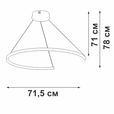 Подвесной светильник Vitaluce V2706-9/1S