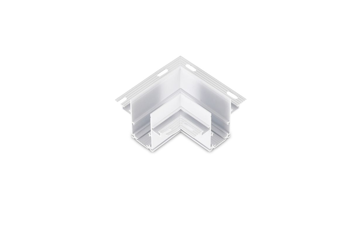 L-образный угол-соединитель для встраиваемого шинопровода Donolux Space-track System L corner12 InW