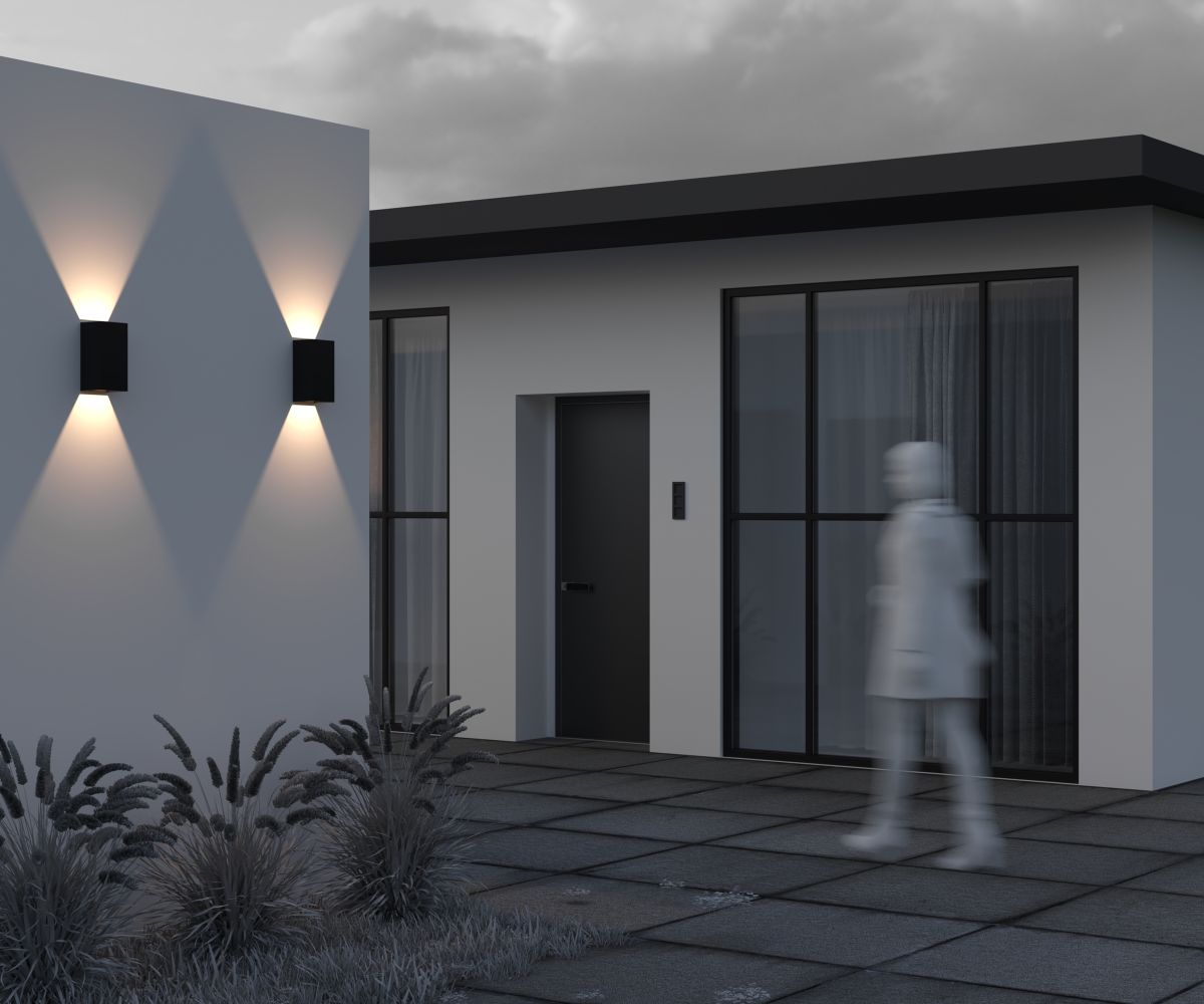 Уличный настенный светильник Maytoni Drape O525WL-L20B3K