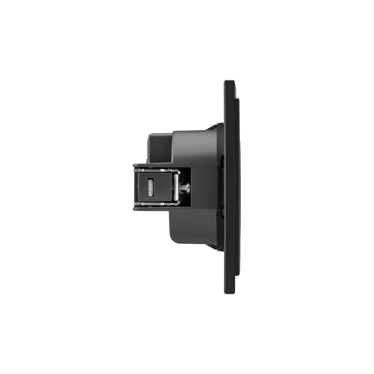 Розетка SETE 1-ая с/з с/у, со шторками 16А антрацит IP20/IP44 KRANZ KR-79-0701-4