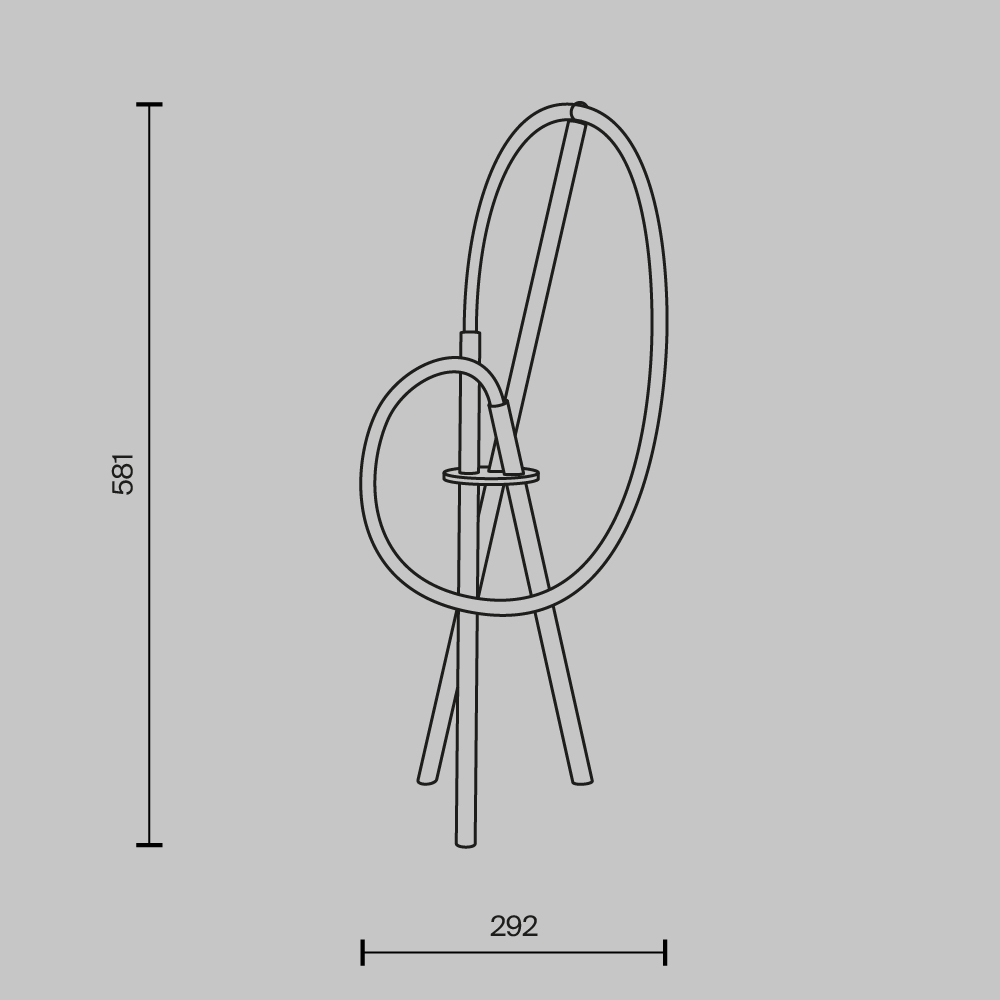 Настольная лампа Maytoni Crochet MOD369TL-L15B3K