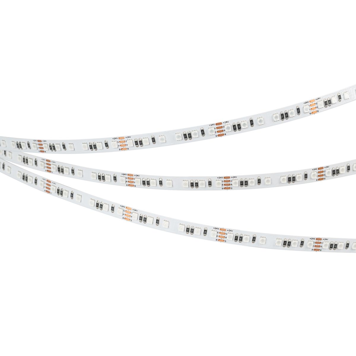 Светодиодная лента Arlight RT-A120-8mm 24V RGB (12 W/m, IP20, 5m) (5 лет) 042905(1)