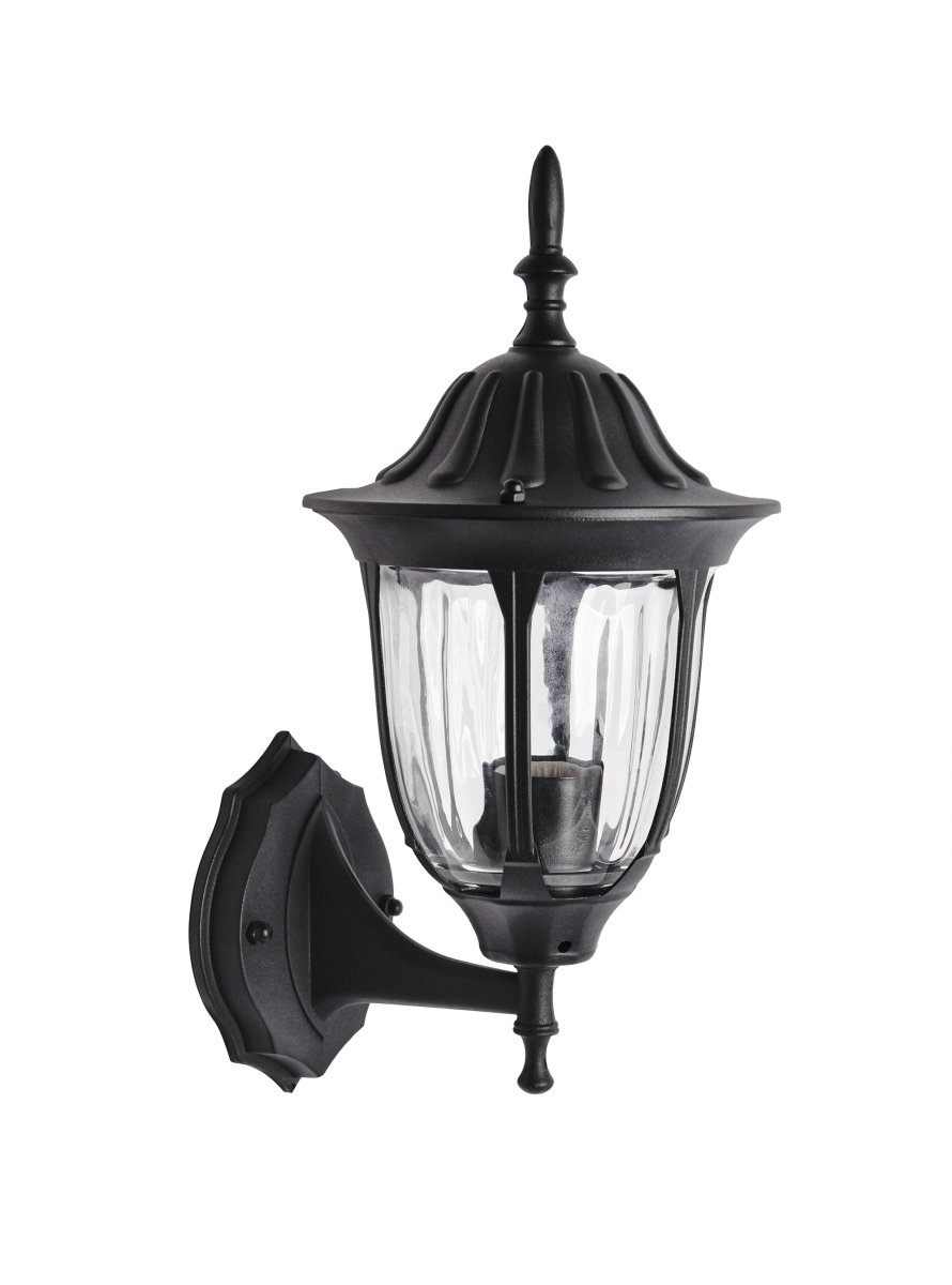 Уличный настенный светильник ЭРА Галатея GBW-105-BL-0380 230В Е27 IP54 чёрный вверх Б0071482